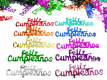 Feliz Cumpleanos Confetti